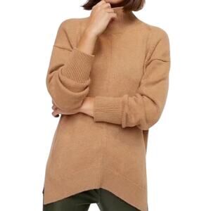 Size Small Anthropologie Maeve Camel Brown Mockneck Sweater